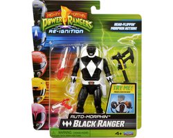 Playmates Mighty Morphin Power Rangers Action Figure Auto-Morphin Black Ranger 12 cm Action Figuur