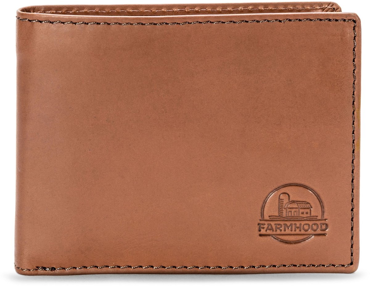 Farmhood Nashville Portemonnee RFID-bescherming Leer 13 cm - Jongens - Horizontaal - brown