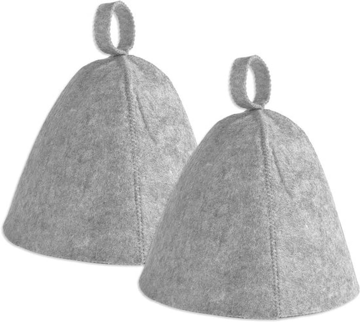 Saunahoed Set: Gevilte Banya Saunamuts voor Stoombadsauna - Grijs - Accessoires voor Vrouwen en Mannen