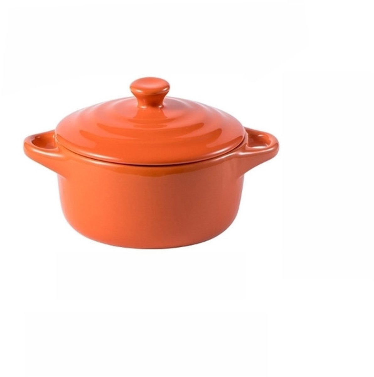 Servies - Schaal - Ovenschaal met dubbele oren - Keramische kom - Klein - 220ml - Oranje