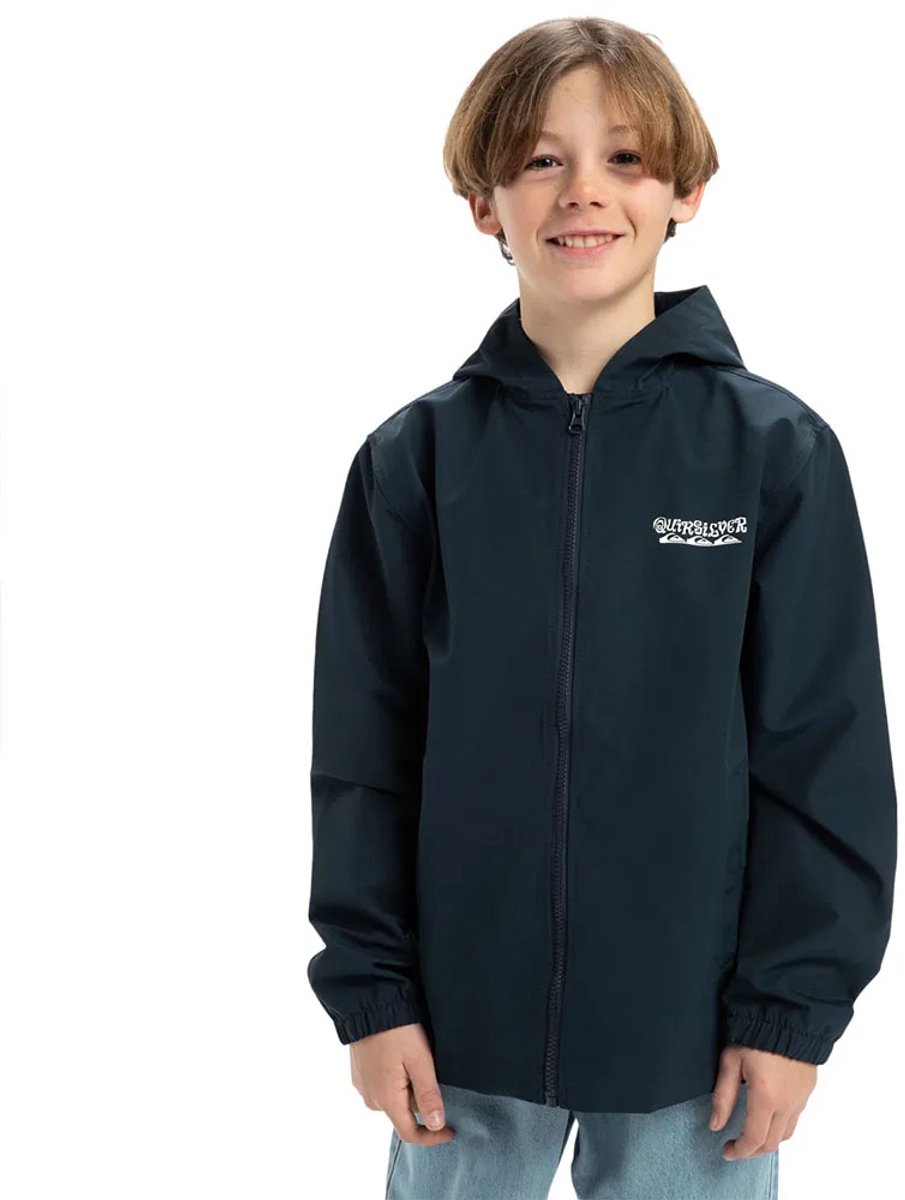 Quiksilver Rain Cloud Coach Jas 12 Years Jongens Blauw