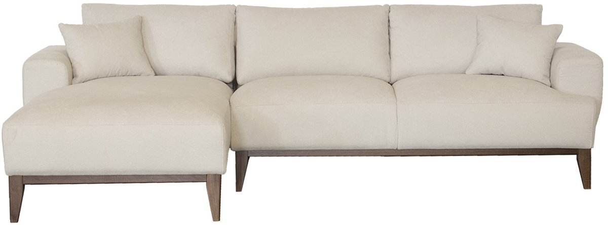 Giga Meubel Chaise Longue Bank Bordeaux - 3-Zits - Links - Beige