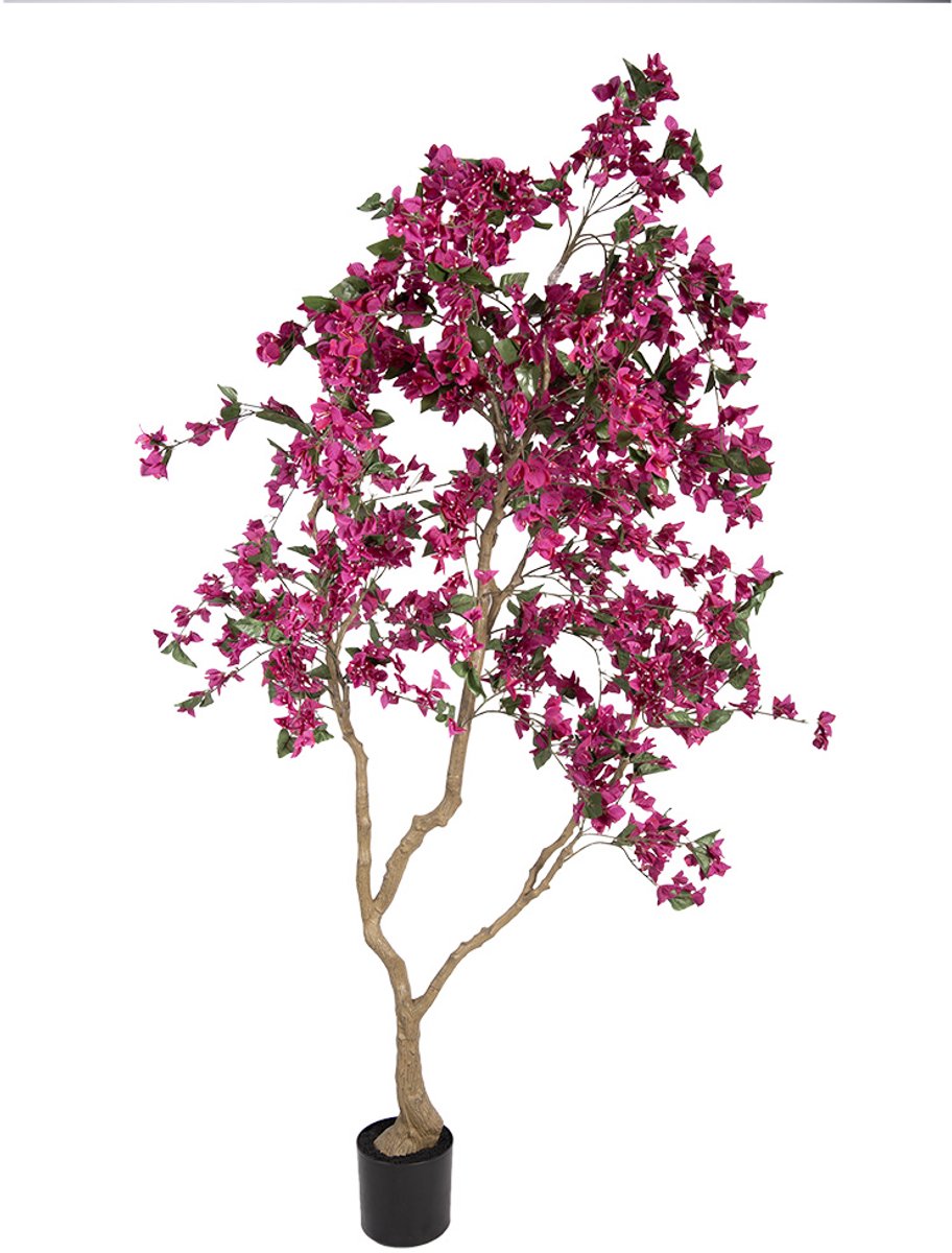 Kunstboom Bougainvillea 125x125x210 cm Roze Kunststof