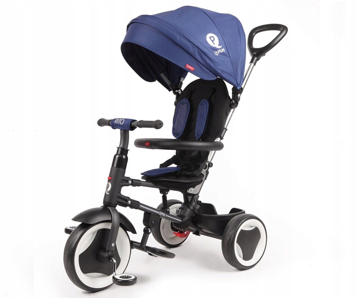 Qplay Rito Driewieler Blauw - Groeit Mee Met Uw Kind