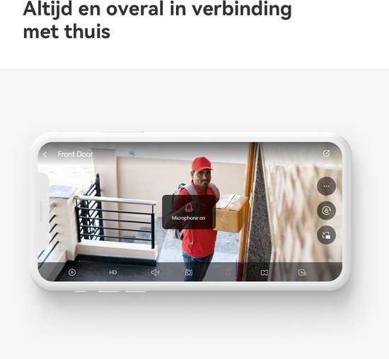 Imou Cell 3C All-In-One - 2K Draadloos Beveiligingscamera Voor Buiten - Inclusief Ingebouwde Zonnepaneel - Volledig Draadloos - Bewaking Voor Buiten Met Nachtzicht In Kleur - Sirene - IP66 Weerbestendig - Grote 5000mAh Batterijcapaciteit van Imou — afbeelding 4
