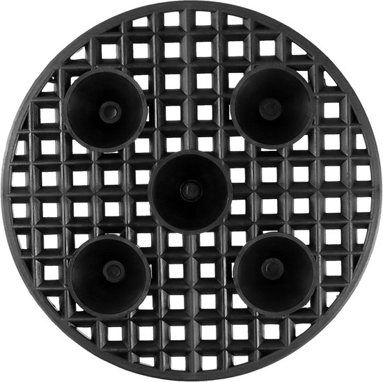 Vierkante pot 7 x 7 x 7 cm - zwart