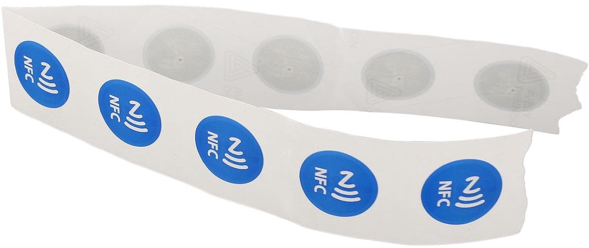 NFC Tag - NFC Sticker - Waterdicht - Programmeerbaar - 30 Stuks - Slijtvast - Blauw