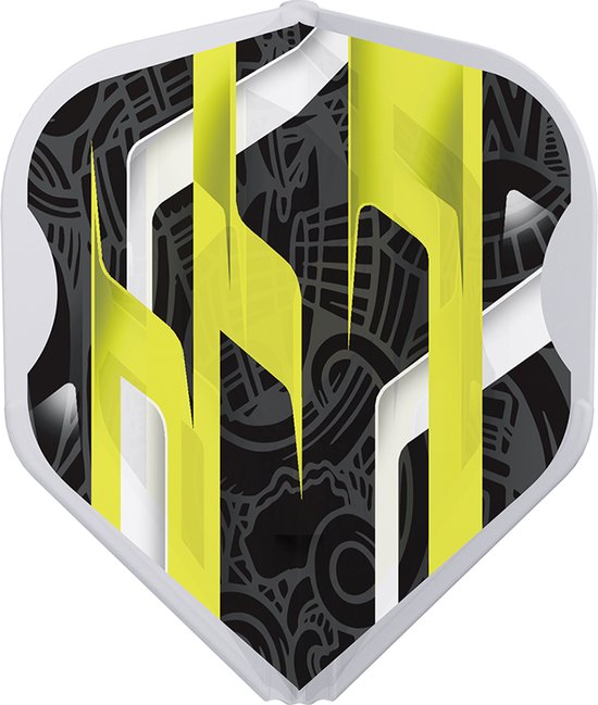 L-Style EZ L1 Mamo Series Black Clear White - Dart Flights van Merkloos — afbeelding 3