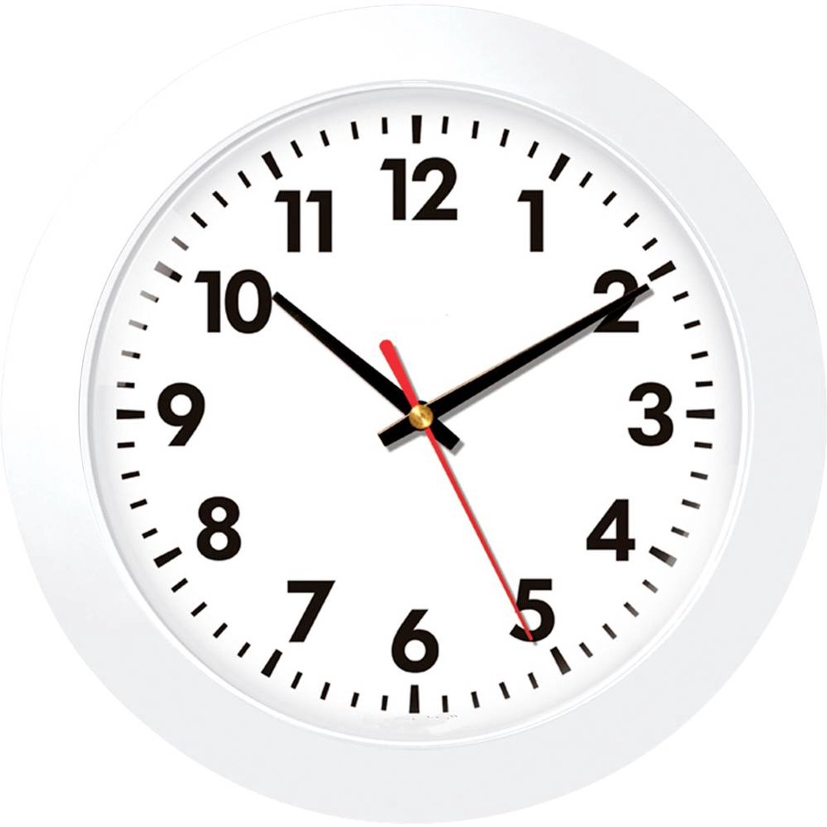 EUROTIME 80511-00 Wandklok Kwarts 30.5 cm Wit