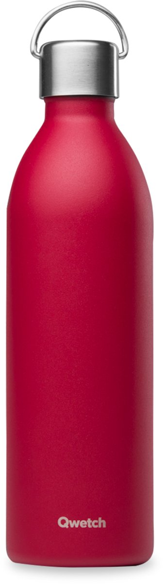 Qwetch - Isothermische fles - Active Matt Granaat- 1L.