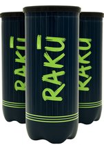 Raku - Premium Padel ballen (9 stuks) - Padelballen - Maximale Duurzaamheid & Controle - Ontwikkeld Met Input Van Profs Voor Topprestaties