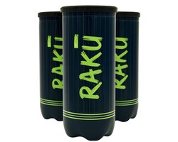 Raku - Premium Padel ballen (9 stuks) - Padelballen - Maximale Duurzaamheid & Controle - Ontwikkeld Met Input Van Profs Voor Topprestaties