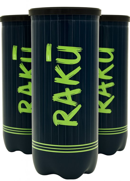Raku - Premium Padel ballen (9 stuks) - Padelballen - Maximale Duurzaamheid & Controle - Ontwikkeld Met Input Van Profs Voor Topprestaties