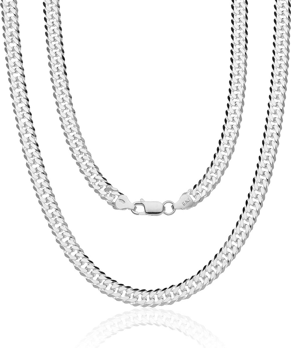 Dubbele Pantserketting 925 Zilver voor Heren en Dames - Verkrijgbaar in 50, 60, 70 cm