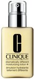 Fles Clinique Dramatically Different Moisturizing Lotion+ met zilveren pomp.