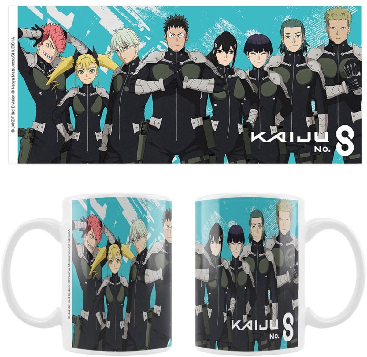 Sakami Merchandise Kaiju No. 8 Ceramic Mok / Beker Japanese Anti-Kaiju Defense Force Cups & Mok / Bekers