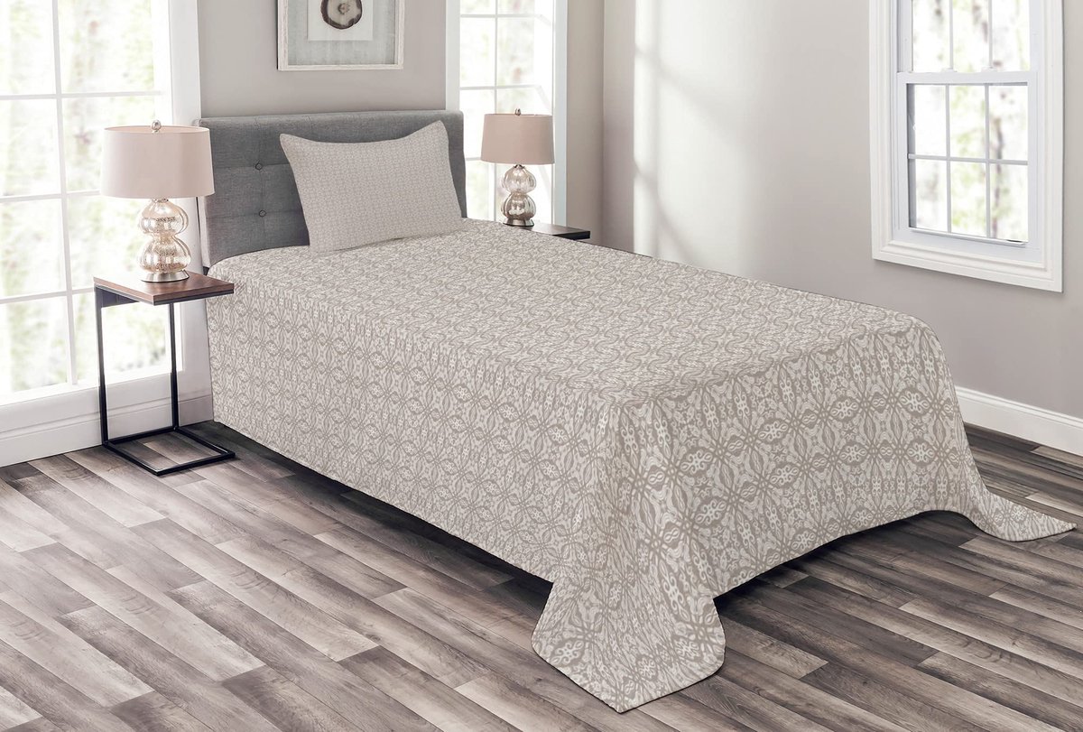 ABAKUHAUS Klassiek – Dagdekbedset 170x220 cm, Donker Eggshell