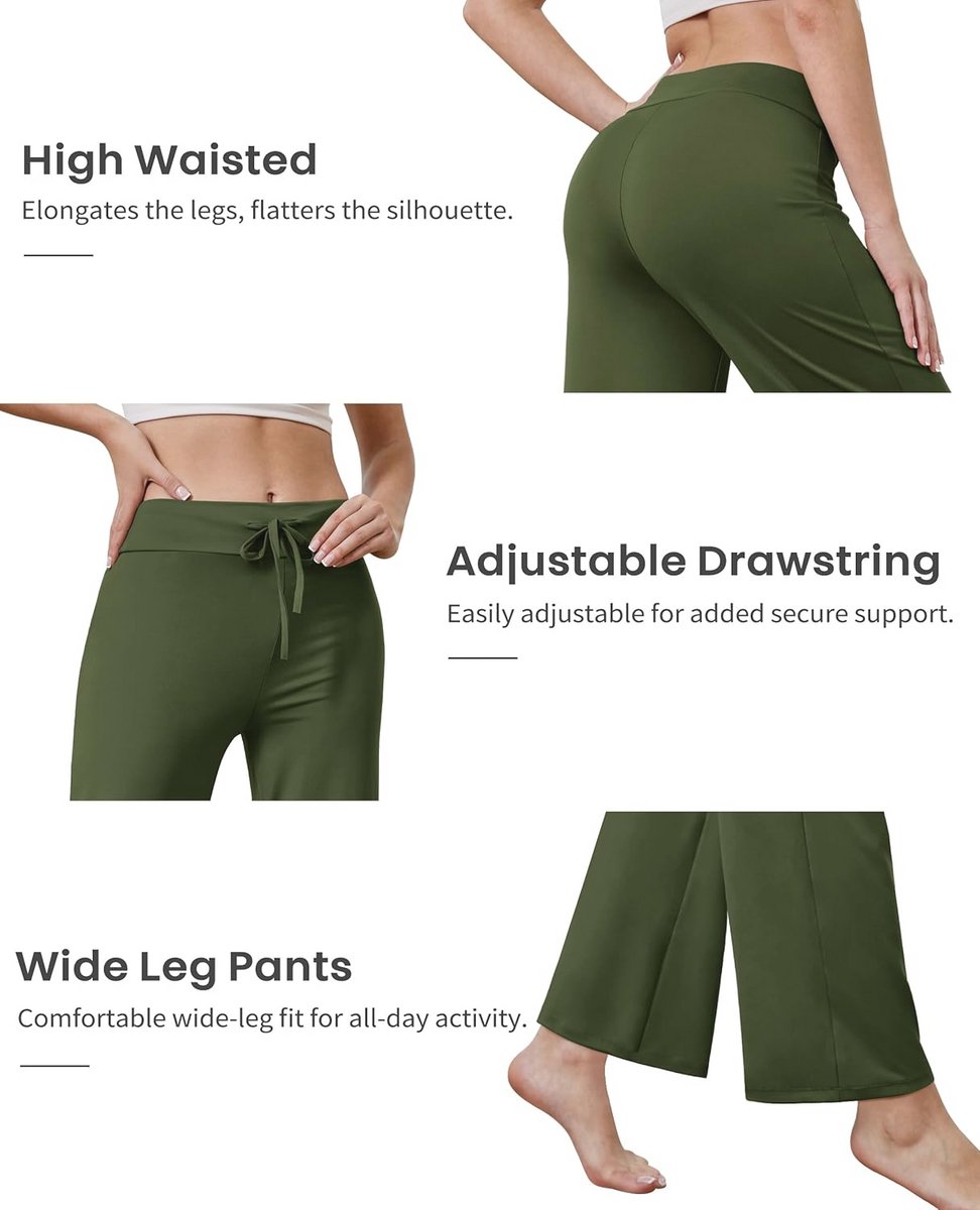 Comfortabele dames broek met hoge taille en trekkoord voor vrije tijd en werk