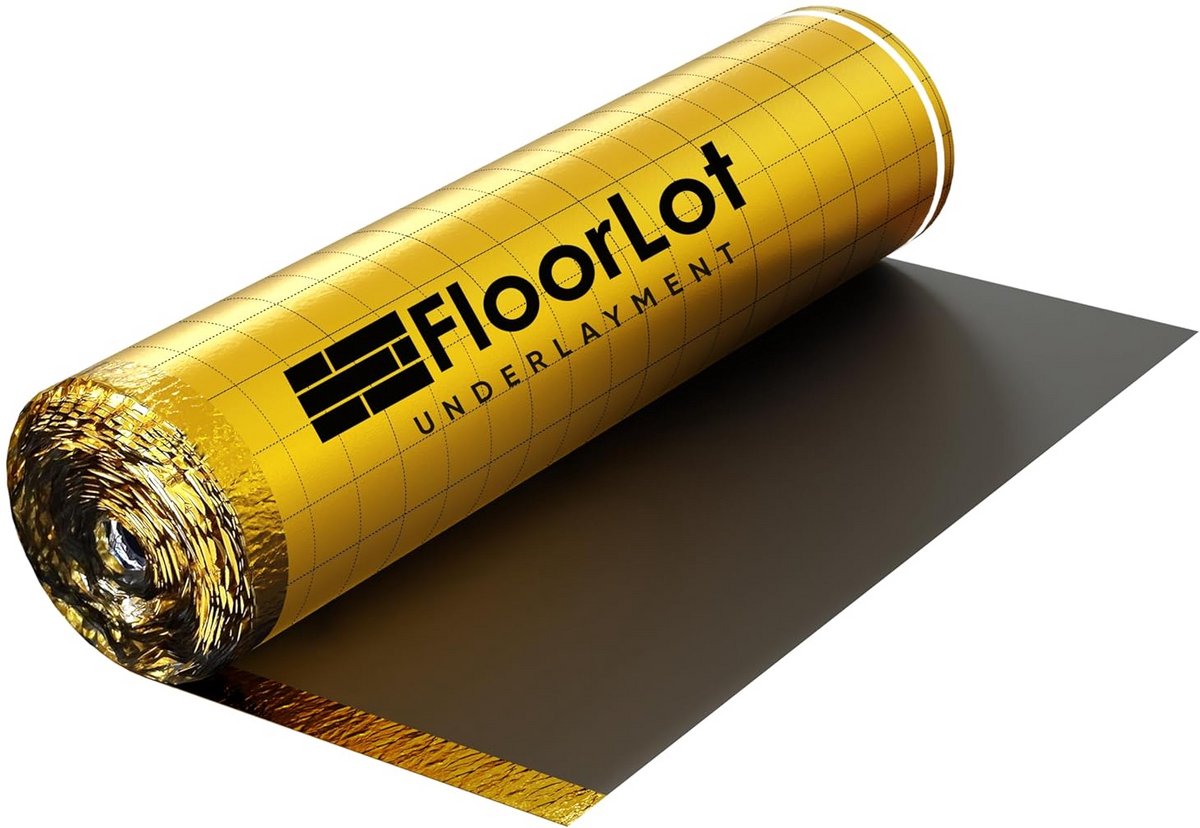 Goud 200sqft 3 mm Laminaat Vloer met Vapor Barrière en Premium Stille Onderlaag
