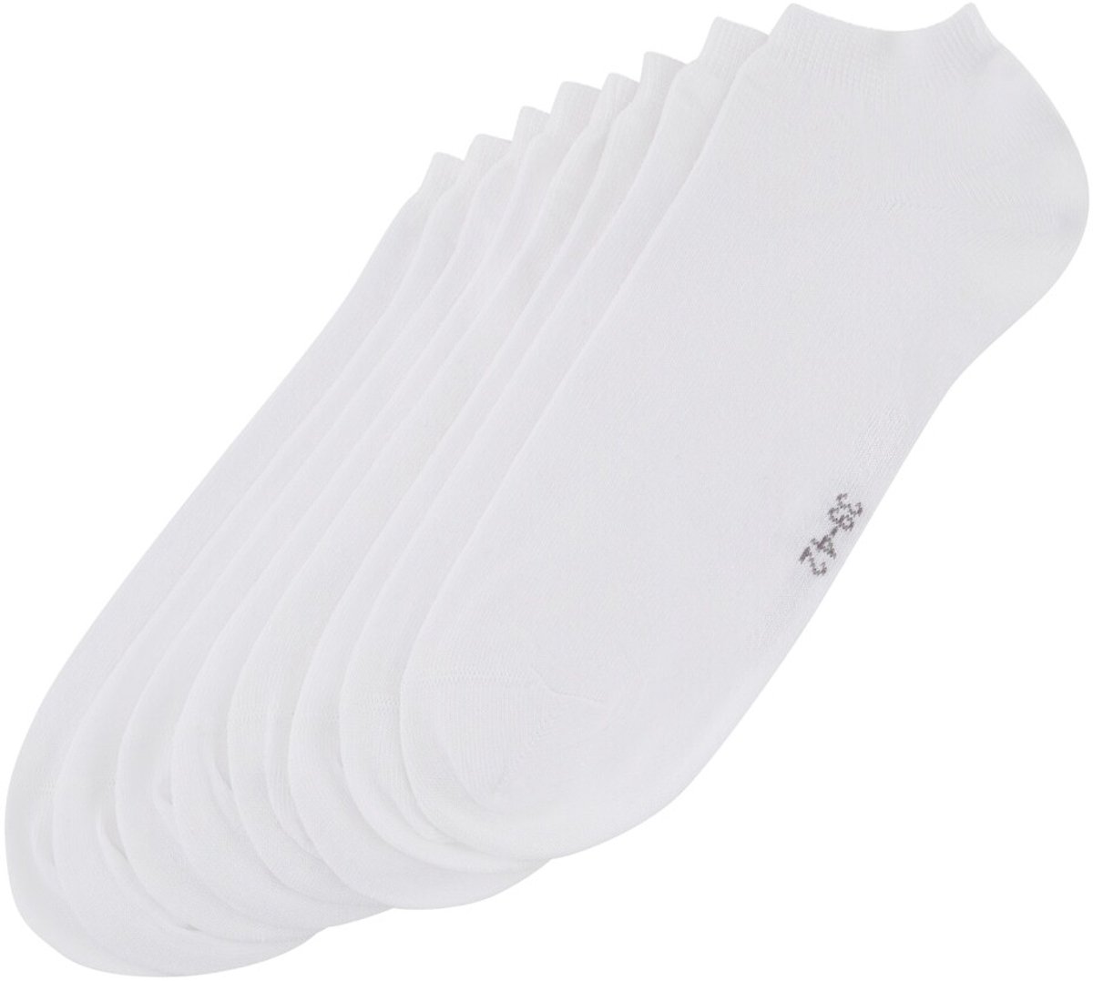 Tom Tailor - verpakking van 8 sneakersokken - Maat 39-42 - white