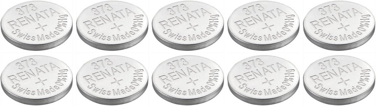 Zilveroxide Knoopcellen 373/SR916 0% Kwik - 10 Stuks