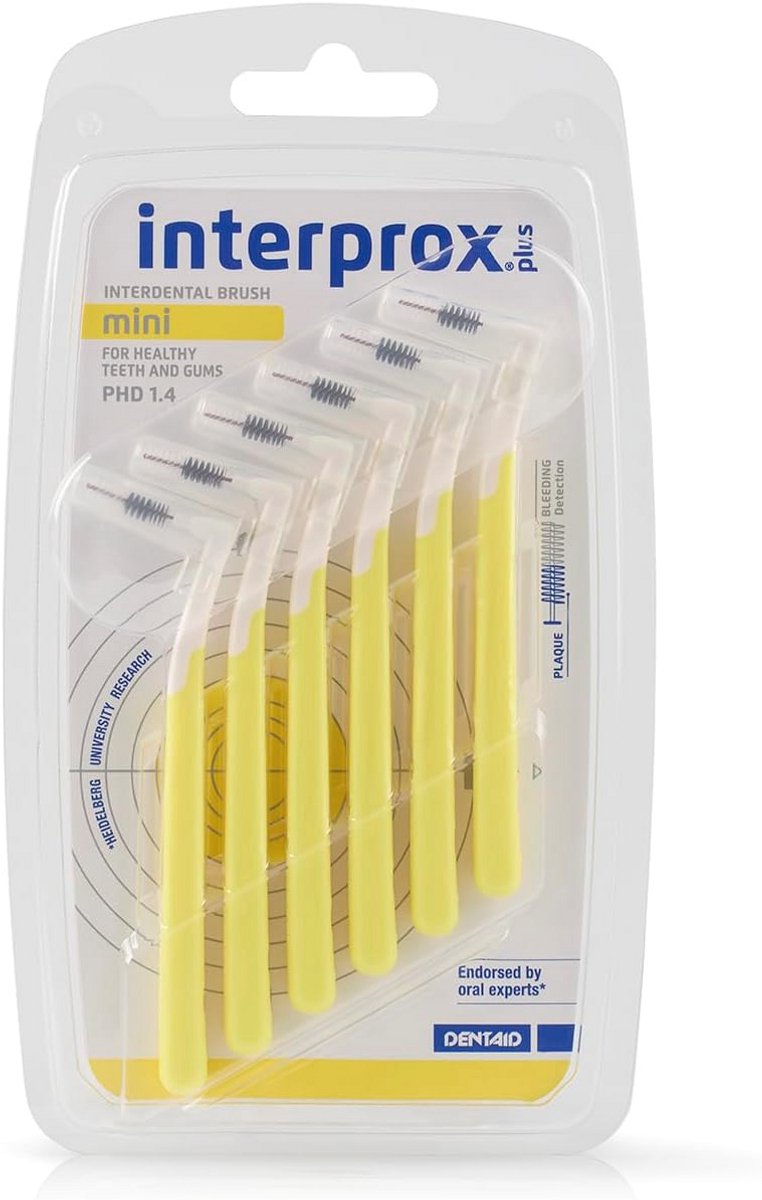 Interprox Plus Ragers Mini, Geel, 6 Stuk