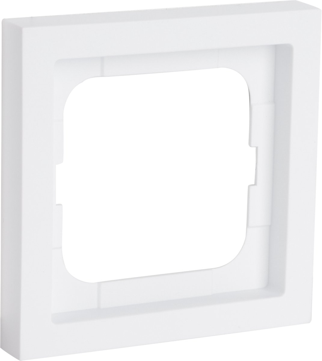 Busch-Jaeger Future linear afdekraam - inbouw - 1-voudig - verticaal/horizontaal - mat wit