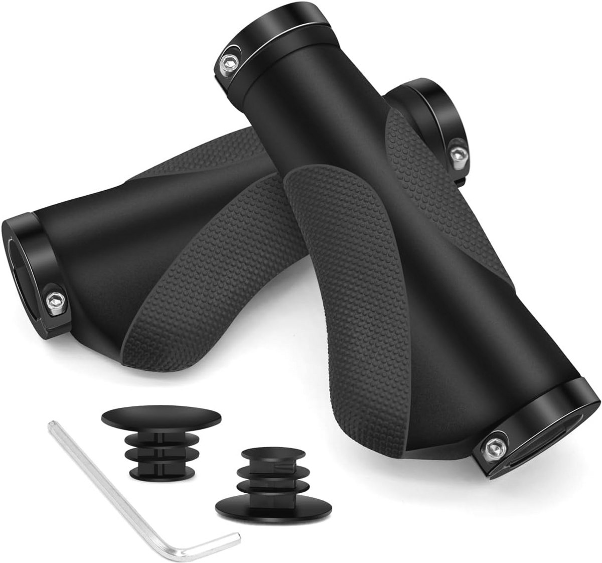 Ergonomische Antislip Fietsstuurgrepen 22 mm voor Mountainbike en Fiets - Dubbele Vergrendeling