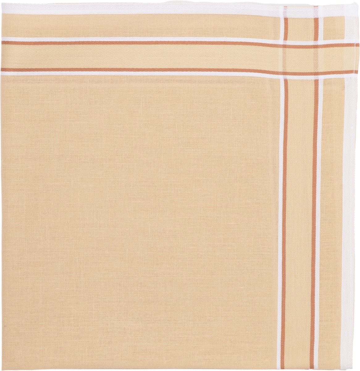 Tiseco Herenzakdoeken Alto 3 - Luxe Katoenen Set - 6 Stuks - Elegante Indiantan Look