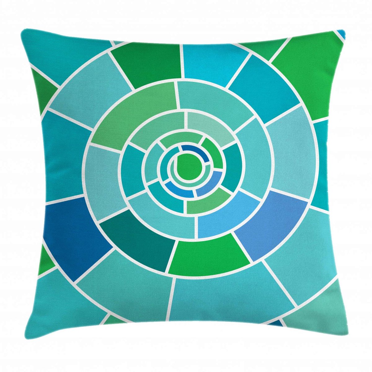 ABAKUHAUS Geometrische Kussenhoes – 45×45 cm – Veelkleurig, Rits, Dubbelzijdig bedrukt Mehrfarbig