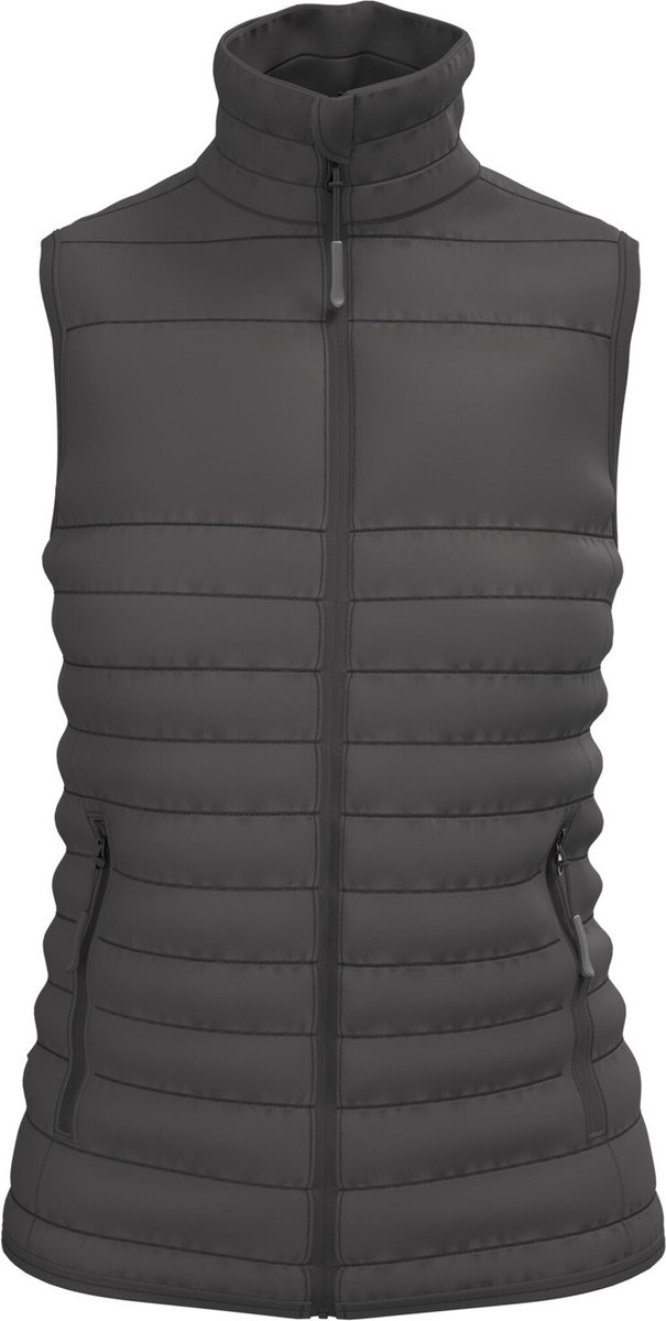 iDeal Basic Brand Gewatteerde dames bodywarmer IB6173 - Dark Grey - XS
