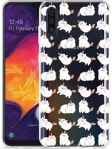 Galaxy A50 Hoesje Unicorn Cat - Designed by Cazy
