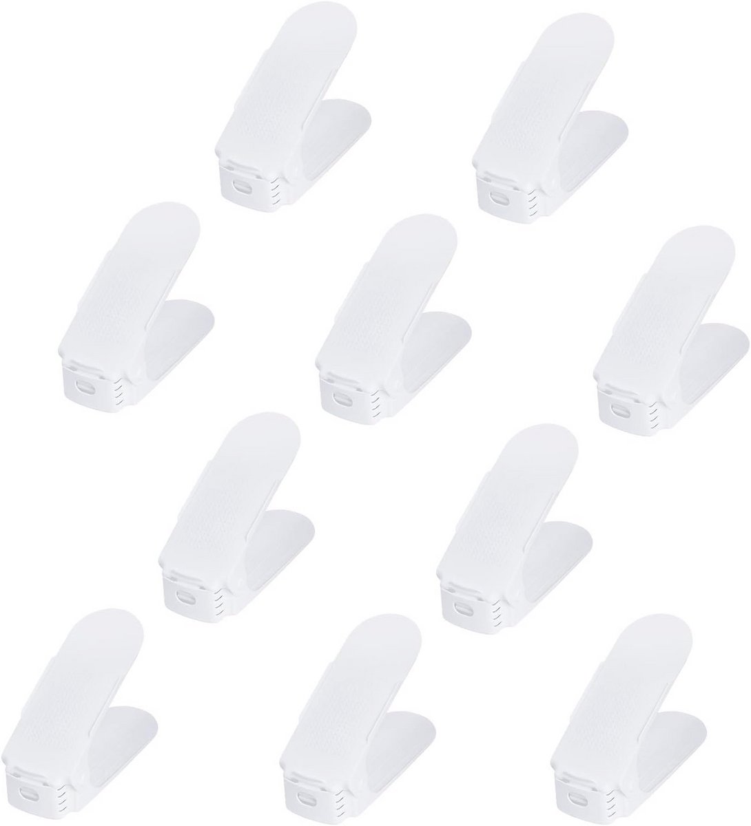 Verstelbaar Schoenenrek Set van 10 Stuks - Antislip en Ruimtebesparend Design