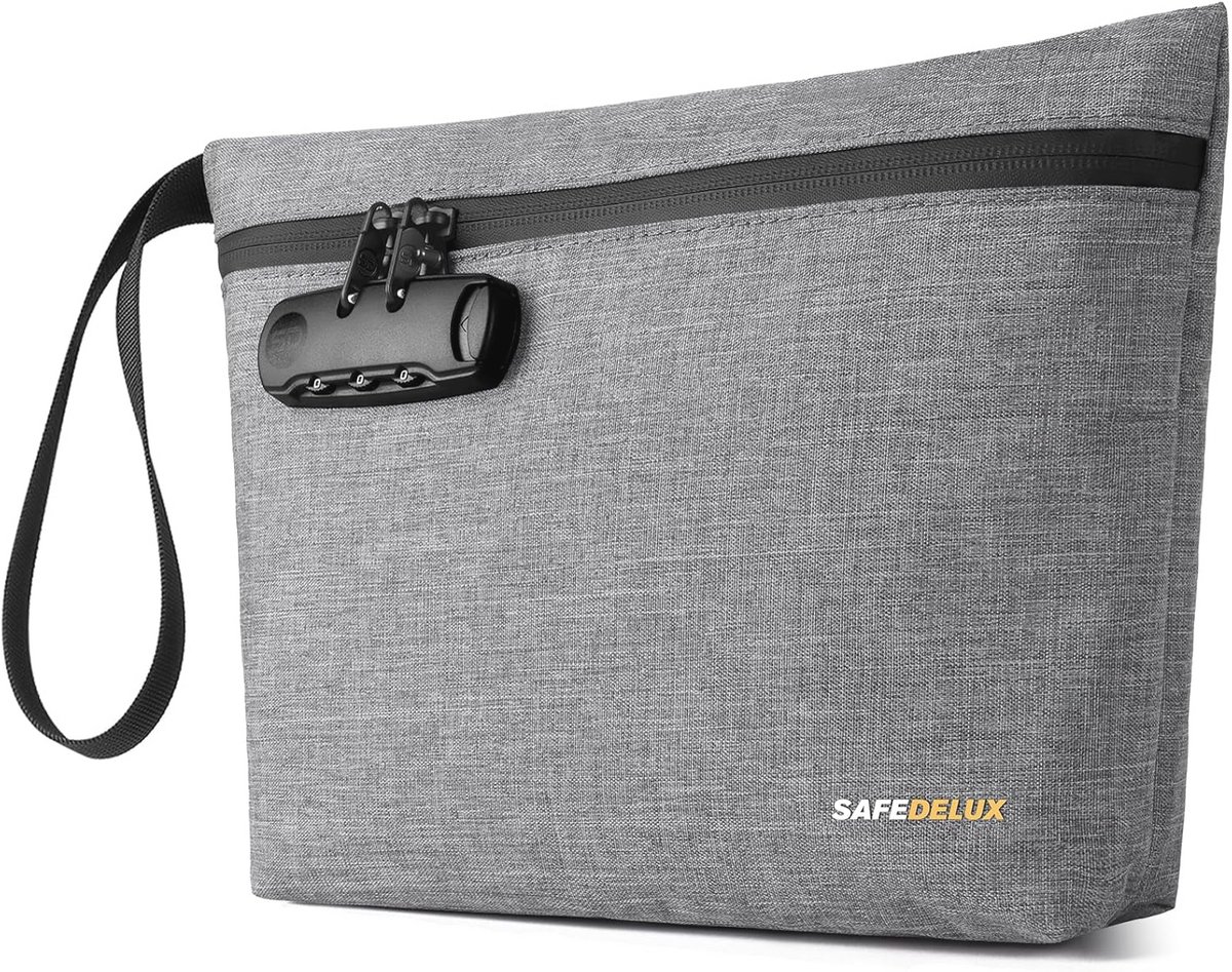 Grijze Opslag Lock Bag - Veilig en Ruim