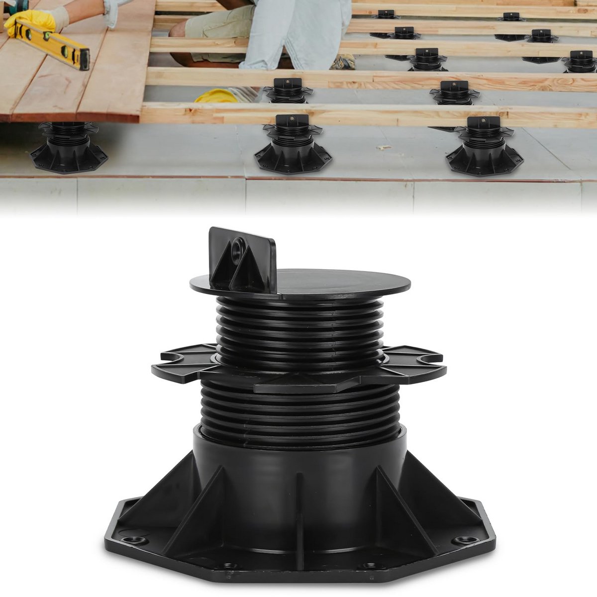 40x Verstelbare Terrasdragers (60-140mm) - Steunpoten voor Tegels en Platen