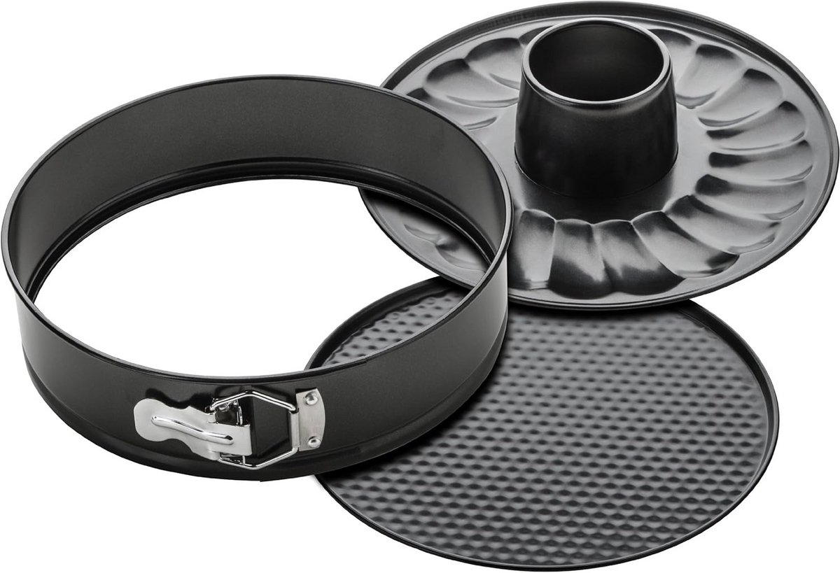 Ronde Bakvorm Set 26 cm - Stevig Carbon Staal voor Cake en Brood