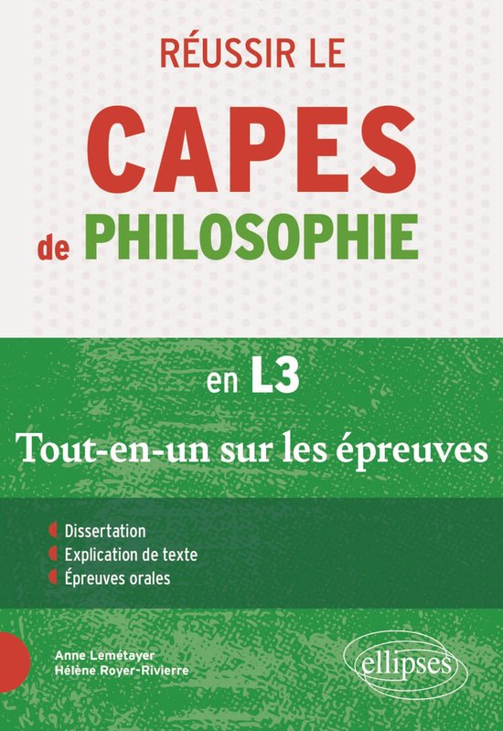 Réussir le CAPES de Philosophie - cover