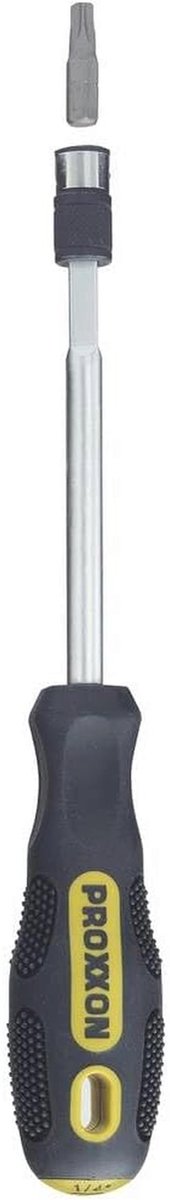 Combi-schroevendraaier met standaard bits en 1/4 inch dopsleutelinzetstukken