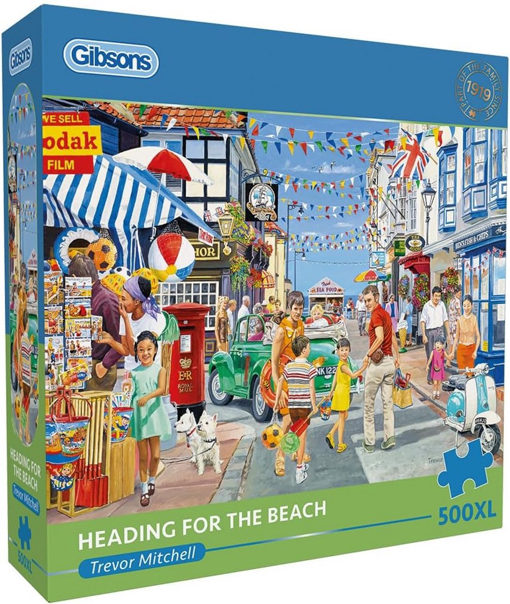 Legpuzzel 500XL met Grote Stukken, Strandthema