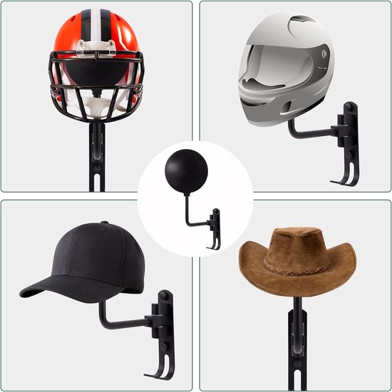 Funktioneller wand montierter hölzerner Motorrad helm Kleiderbügel Multifunktion