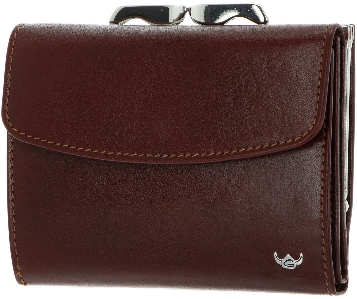 Golden Head Leren portemonnee Colorado RFID Protect Bügelbörse 2123 Tabacco bruine