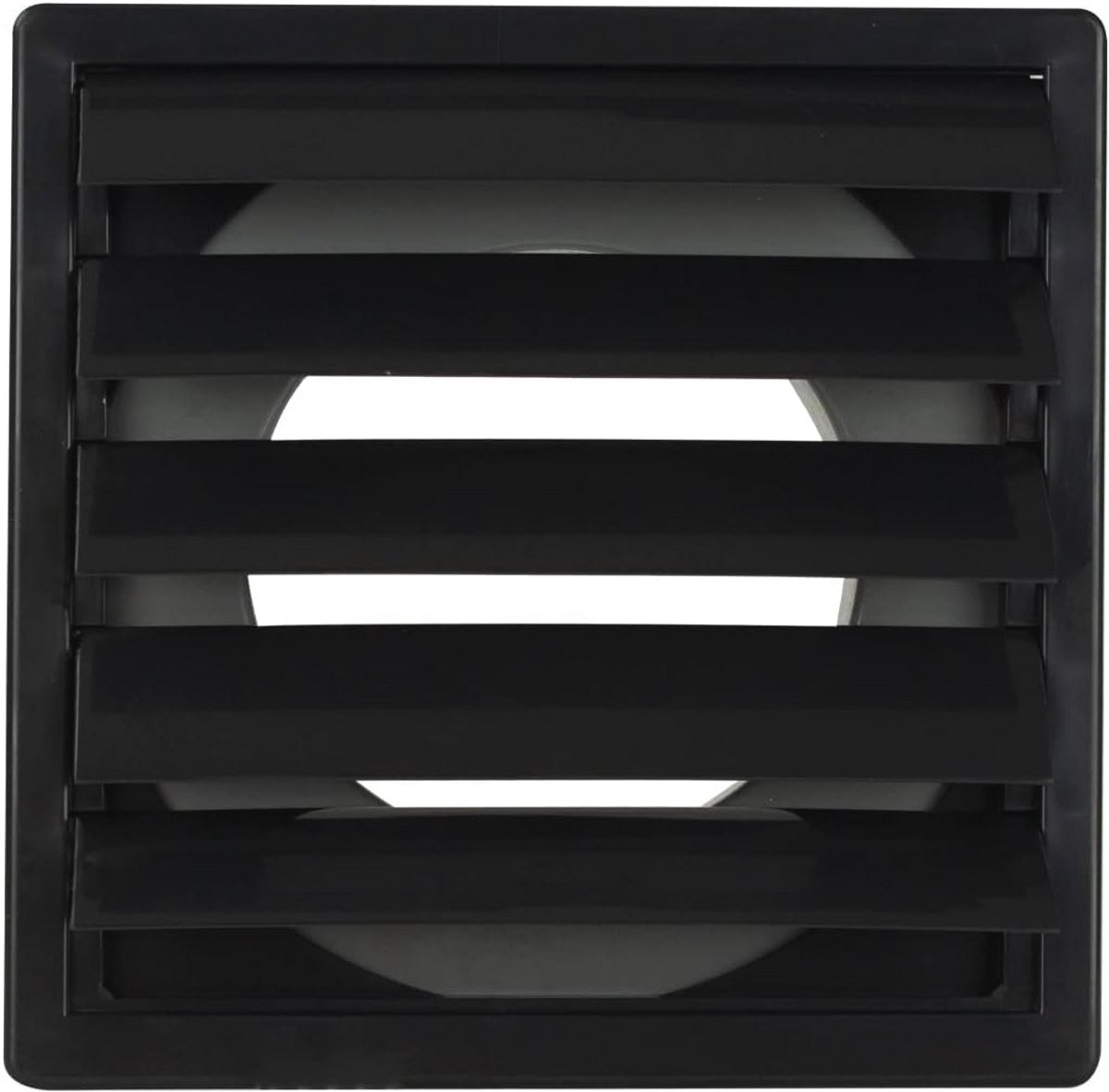 Ventilatierooster vierkant kunststof voor afvoerlucht 170 x 170 mm met Ø 100 mm