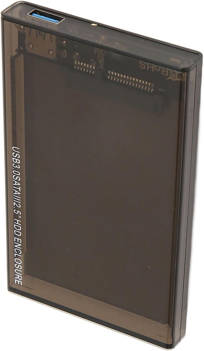 Externe 2,5 inch Behuizing voor SSD/HDD met USB 3.0 en UASP voor Snelheid