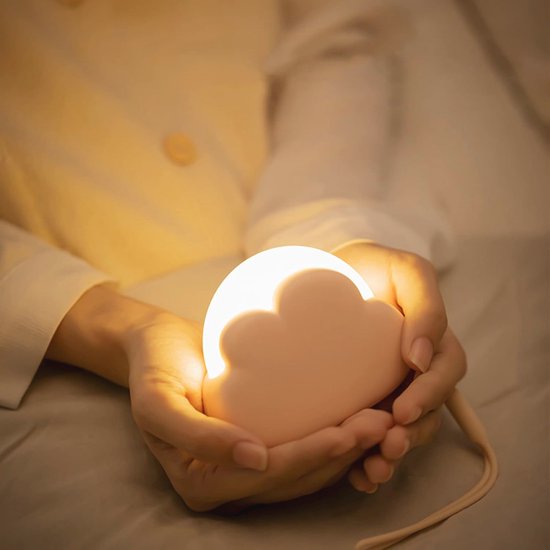 Nachtlampje Cloud voor Kinderen - Oplaadbare Peuter Lamp voor Slaapkamer & Kawaii Decoraties — afbeelding 4