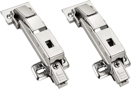 SOTECH 2 stuks Hettich Sensys 8645i TH52 110° Hoekstop Scharnier Hoogte Afstand 1,5 mm met soft close automatisch Scharnier incl M4x16mm schroeven