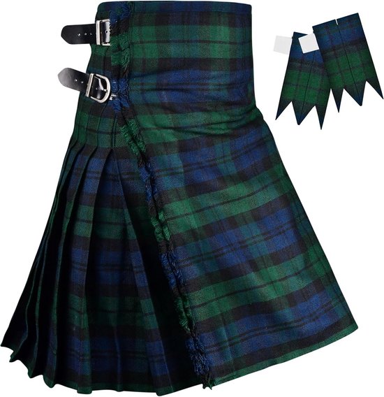 Tartan Kilt Hommes Polyviscose 8 Yard Kilt Écossais Traditionnel