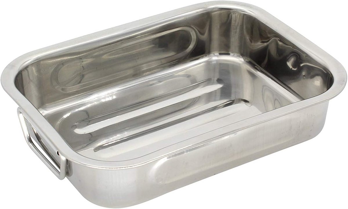 RVS Koekenpan Vierkant 25 cm - Ovenbestendig en Vaatwasserbestendig