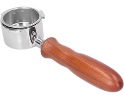 Allecta - Bodemloze filterhouder voor espresso machines thuisgebruik - RVS - 51 mm