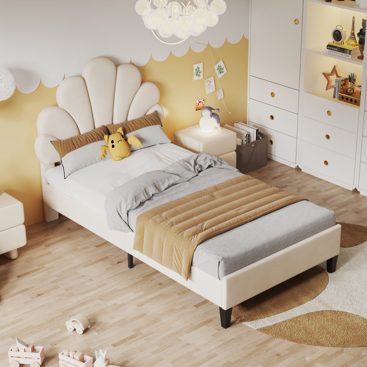 Kinderbed Kinderbed Velours Meisjesbed - afbeelding 3