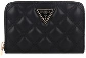 GUESS porte-monnaie Giully II SLG Medium Zip Around Wallet Black noir